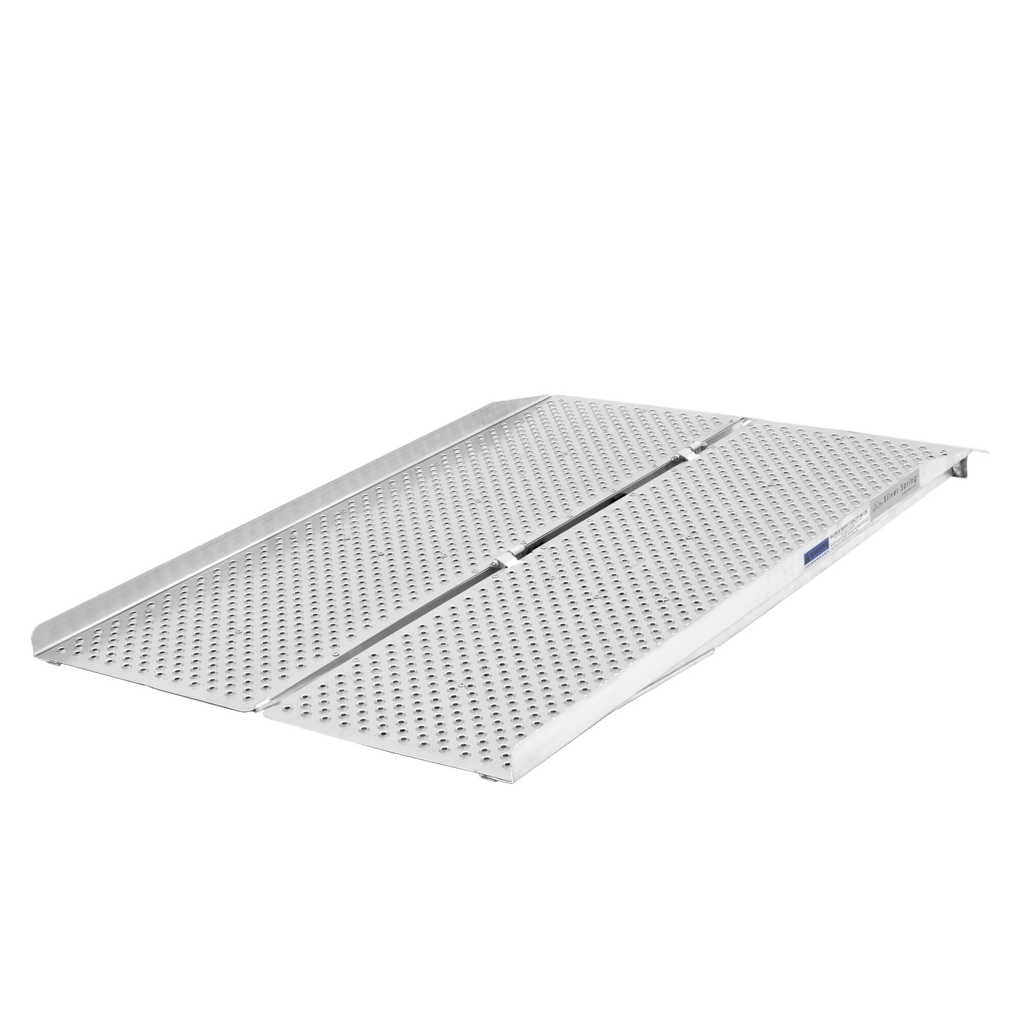Silver Spring Lightweight Aluminum Wheelchair Ramp — 4ft., Single Fold, 800-Lb. Capacity, Model# PPSF04